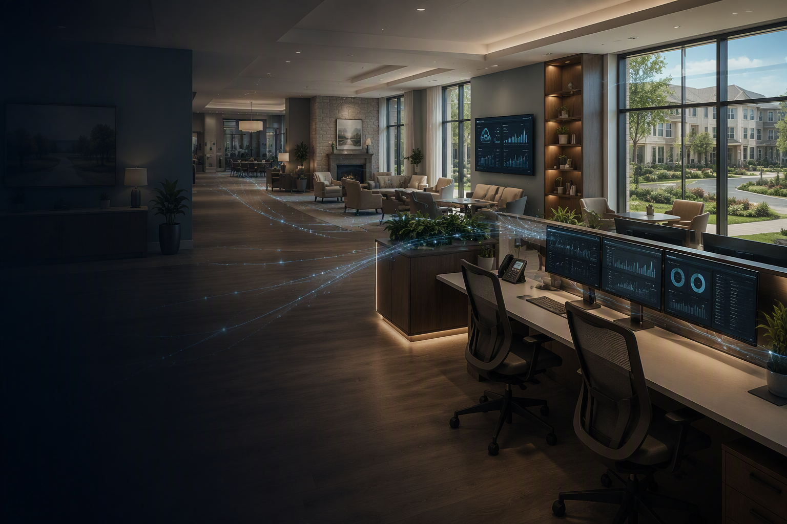 Senior living organization operating through coordinated technology management, connected systems, and streamlined operations.