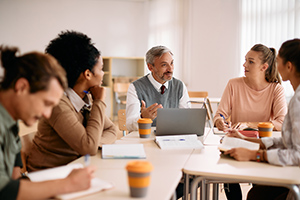 Higher education student and teachers